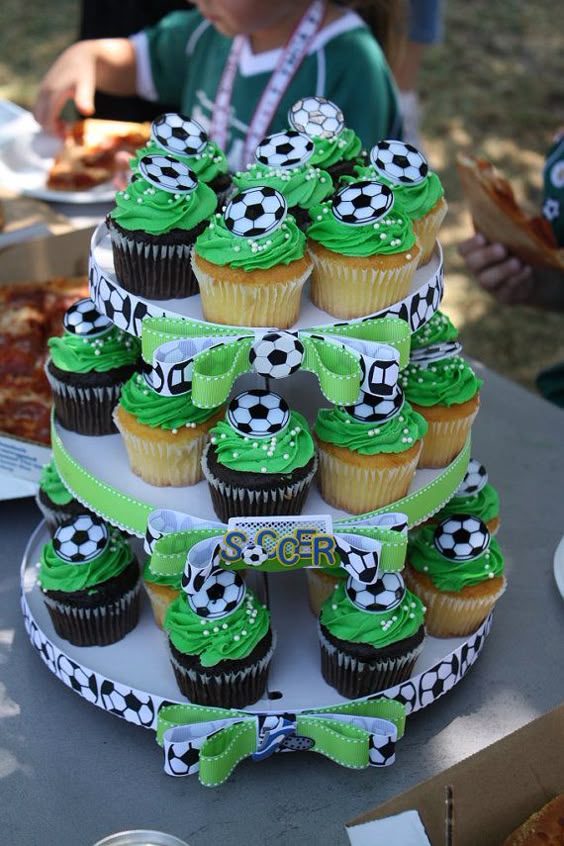 Cupcakes de fútbol Más