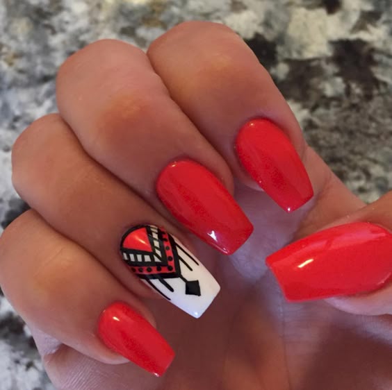 Best 25+ Red Nail Designs Ideas On Pinterest Red Nails Best 25+ Red nail designs ideas on Pinterest | Red nails, Christmas manicure and Red and silver nails - Best 25+ Red Nail Designs Ideas On Pinterest Red Nails
