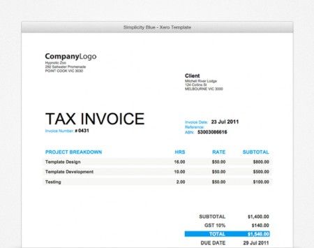 If you like a fresh look then the Project-forest Xero Invoice - invoice format for consultancy If you like a fresh look then the Project-forest Xero Invoice - invoice format for consultancy