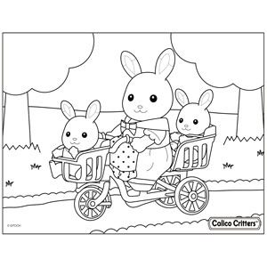 Do You Know Someone Who Loves To Color Combine Coloring With Calico Critters And You Get Hours Of Fun Do Family Coloring Pages Family Coloring Coloring Books