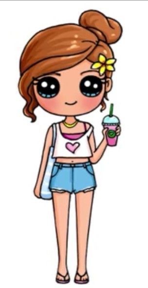 picture Girly Pinterest Kawaii Girly Pinterest Cute Easy Drawings kawaii girl drawings cute animal