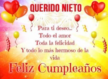 Tarjetas De Feliz Cumpleaños Para Un Nieto Dulce Frases De Feliz Cumpleaños Tarjetas De Feliz Cumpleaños Dedicatorias De Feliz Cumpleaños