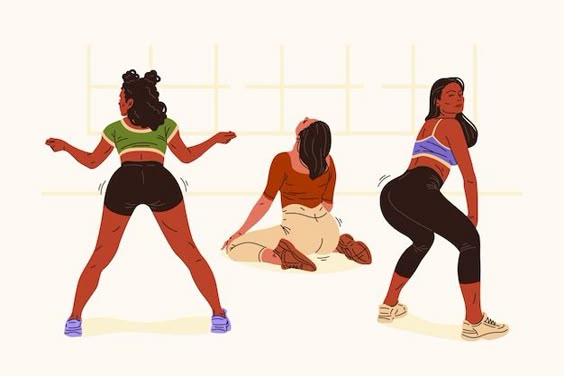 Free Vector | Hand drawn twerk dance illustration