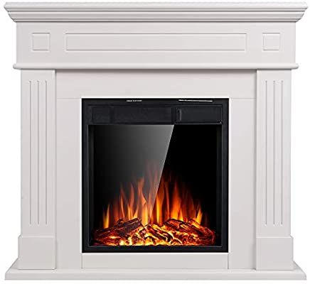 Jamfly Electric Fireplace Inserts Freestanding Wood Heater Stone Mantel 750w 150 Electric Fireplace Heater Electric Fireplace Logs Fireplace Heater