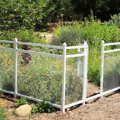 Love This Fence Around Garden And Easy From Home Depot Snapfence Modular Vinyl Snap Togethe Fenced Vegetable Diy Diy Garden Fence, Deer Fence For Garden Home Depot