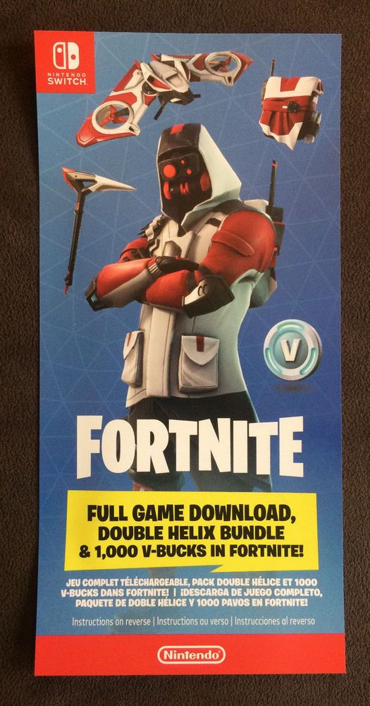 Fortnite Double Helix Bundle Skin And 1 000 V Bucks No Console Fortnite Generateur De Code Battle Royale