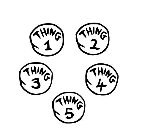 Download Thing 1 5 Svg File Silhouette Cameo Projects Cricut Creations Silhouette Machine