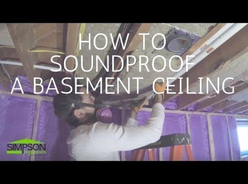 How To Soundproof A Basement Ceiling Youtube Basementremodeling Basement Ceiling Basement Ceiling Insulation Low Ceiling Basement