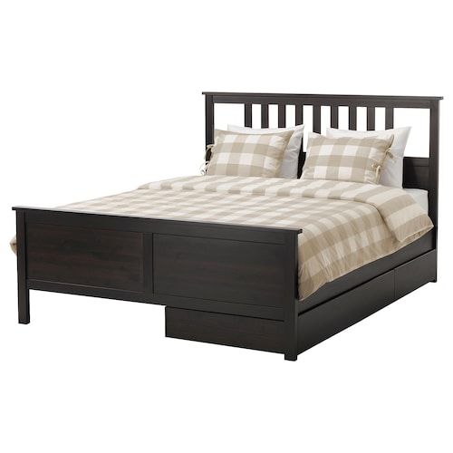 Strandmon Wing Chair Nordvalla Dark Gray Ikea Hemnes Bed Frame Ikea Hemnes Bed, Ikea Hemnes Queen Bed Frame Review