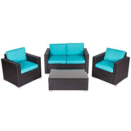 Check This Kinbor Patio Wicker Furniture Set 9 Piece Outdoor Pe