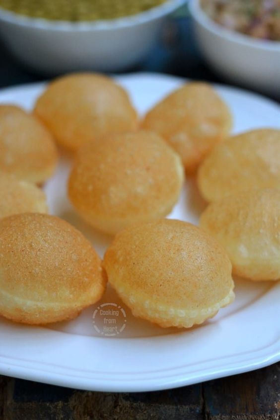 Puri Recipe for Pani Puri | Sooji Golgappa - Cooking From Heart