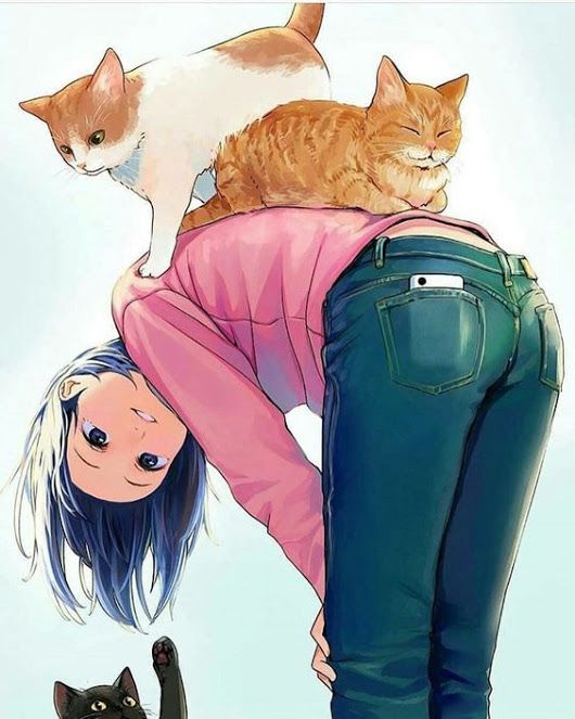 Epingle Par Laixi Sur Avatar Fille Chat Art Anime Fille Illustrations Animalieres