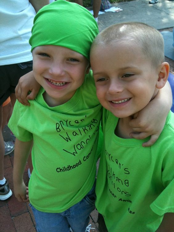 Brycen and his best friend Connor at the CureSearch walk for children's cancer ~ Orlando 2011