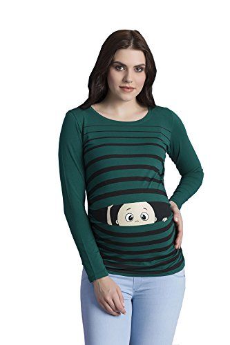 T-Shirt de maternit/é /à Manches Longues Sweat de maternit/é avec Motif pour la Grossesse V/êtement de maternit/é Mignon Et Rigolo I Love You Haut Humour Femme Maternite