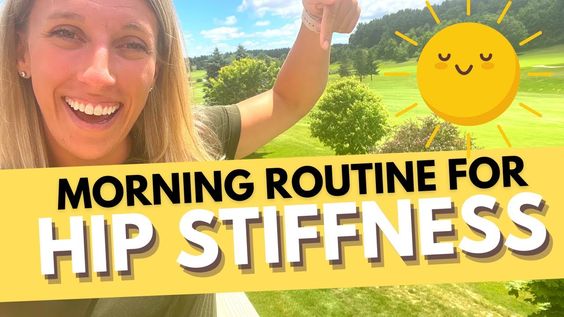 3 MINUTE Morning Routine for HIP OA STIFFNESS RELIEF | Dr. Alyssa Kuhn