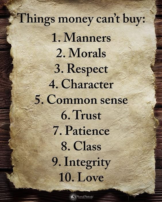 Things money can\'t buy