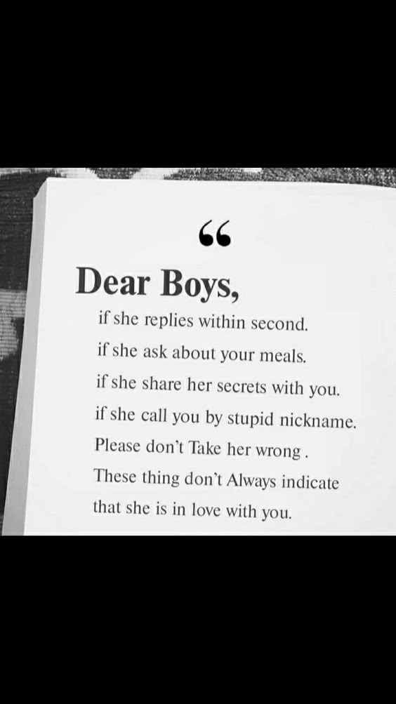 Dear Boys...