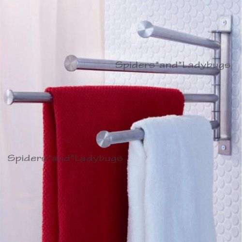 Ikea Stainless Steel Towel Rack W 4 Swivel Bars 18 Bath Bathroom Rail Holder Organizer Grundtal Hangers For Ikea Stainless Steel Towel Rack W 4, Over The Cabinet Towel Bar Ikea