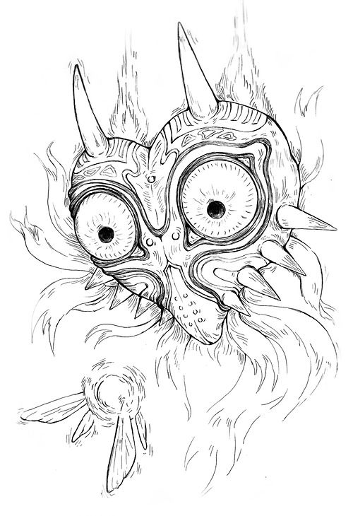 Majora S Mask Zelda Tattoo Zelda Art Sketches Majora S Mask Zelda Tattoo Zelda Art Sketches