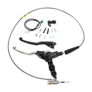 Magura HYMEC Hydraulic Clutch Suzuki V-Strom 650 / XT As the Holy Grail of easy-pull clutch solutions, a Magura HYMEC kit replaces your antiquated cable pulling setup with hydraulic buttery smoothness. This complete kit includes a Magura hydraulic clutch lever with a hydraulic clutch line and slave cylinder that are specifically designed for your bike. With a hydraulic clutch kit, your bike will be easier to control as clutch pull force may decrease by up to 25. The friction zone of your clutch