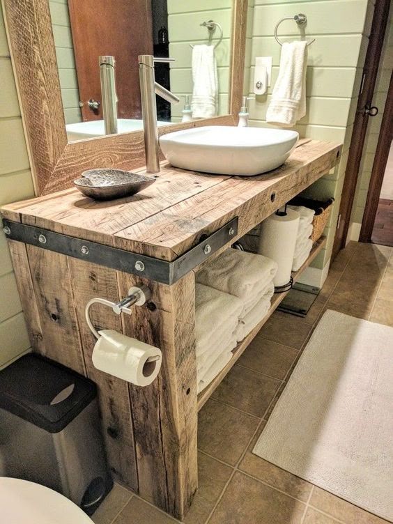 66 Wooden Bathroom Designs Ideas With Modern Farmhouse Flare - Small Farmhouse Style Bathroom Sink Cabinet 66 Wooden Bathroom Designs Ideas With Modern Farmhouse Flare - Small Farmhouse Style Bathroom Sink Cabinet