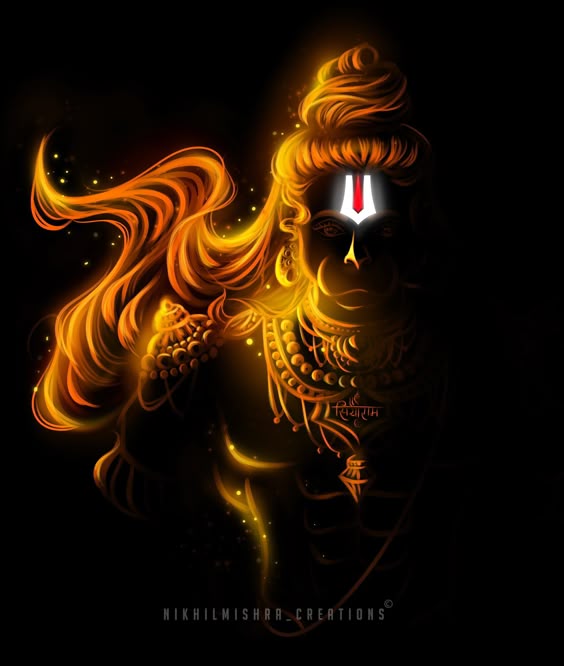 Lord Hanuman ji digital art , on ArtStation at https://www.artstation.com/artwork/0n03Ge