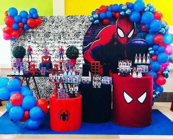 Decoraciones Del Hombre Araña Hombre Araña Fiesta Fiesta De Spiderman Decoracion Fiesta De Cumpleaños De Spiderman