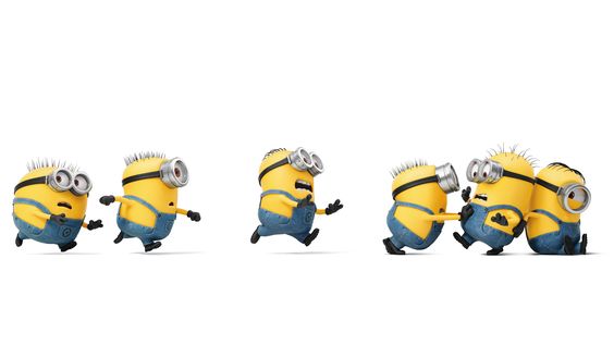 3840x2160px | free download | HD wallpaper: Minions, 4K, 8K, Despicable Me 3, white background, yellow | Wallpaper Flare
