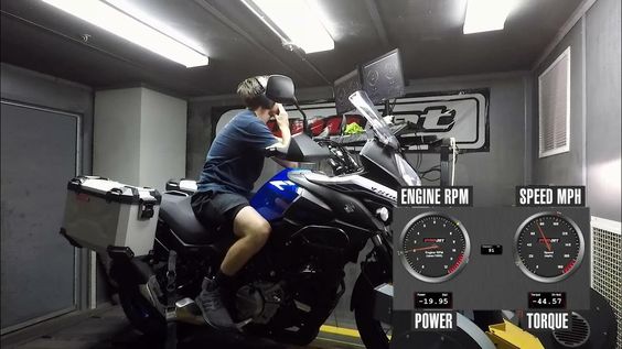 2023 Suzuki V-Strom 650 XT Adventure Dyno Test - YouTube