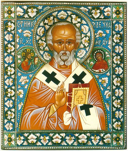 Icône Russe De Saint Nicolas Source Wiki Saint Nicolas Histoire Médiévale Père Fouettard