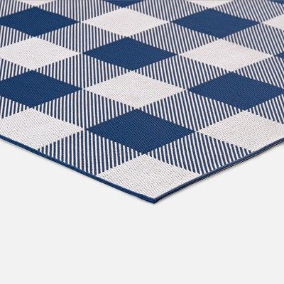 7 X 10 Buffalo Plaid Outdoor Rug Navy Threshold Rugs Blue 7 X 10 Buffalo Plaid Outdoor Rug Navy, Navy Outdoor Rug 6 X 9cm