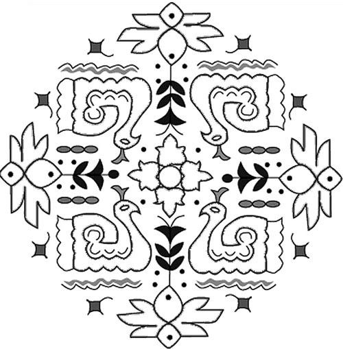 25 Rangoli Designs With Dots For Festivals And Occasions – 2013