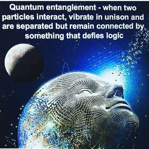Quantum Entanglement When Two Particles Interact Vibrate In