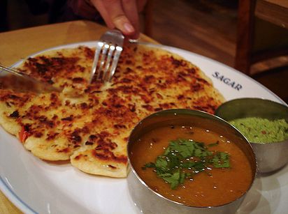 Sagar, Sagar Vegetarian , 31 Catherine Street Covent Garden, London, WC2B 5JS Coconut Uthappam Price: £5.95. Closest tube: Hammersmith There are also branches in Covent Garden and the West End.