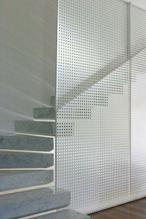 stone steps + silver grate