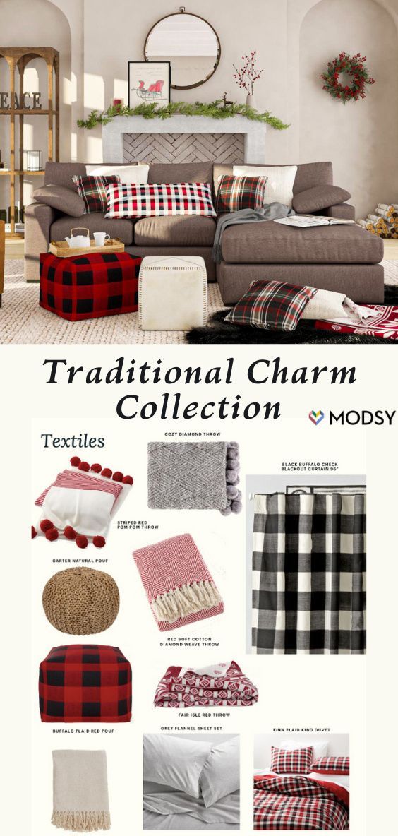 Introducing Our 2020 Holiday Decor Lookbook Modsy Blog Traditional Design Living Room Traditional Holiday Decor Trending Decor