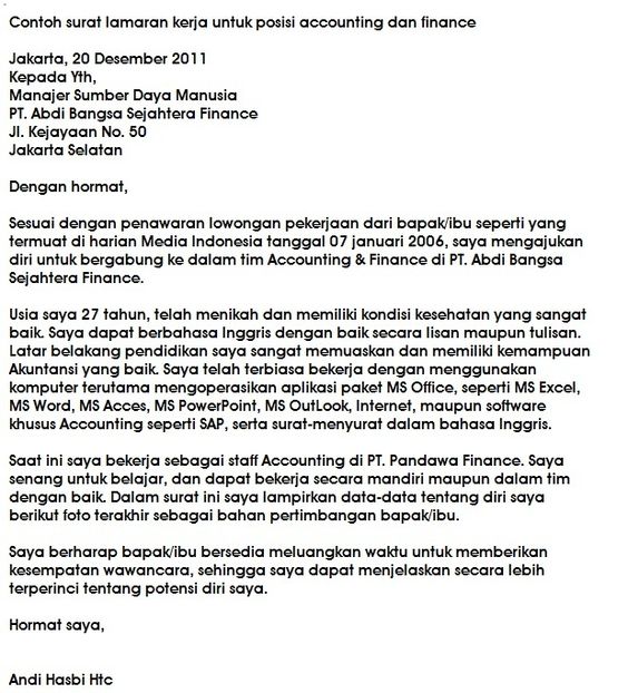 contoh surat lamaran kerja bahasa inggris job application review - external memo templates contoh surat lamaran kerja bahasa inggris job application review - external memo templates