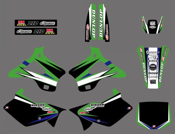 0219 New Style TEAM GRAPHICS&BACKGROUNDS DECALS STICKERS Kits for KX125 KX250 1994 1995 1996 1997 1998