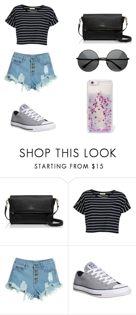 "Untitled #83" by karenrodriguez-iv on Polyvore featuring Kate Spade, Brave Soul, WithChic, Converse, Skinnydip, women's clothing, women, female, woman and misses