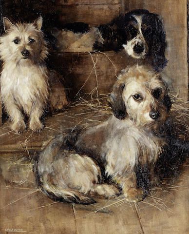 Samuel Fulton (British, 1855-1941) Old friends 24 x 20in. (61 x 51cm.)