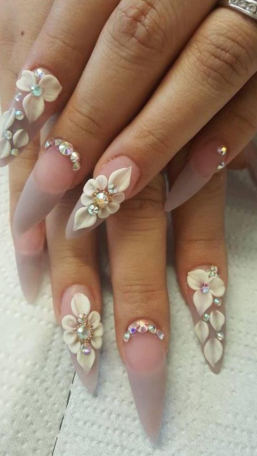 200 3d Nail Art That Will Help You Rock 2020 In 2020 Ballerina Nails Nail Art Wedding 3d Nails