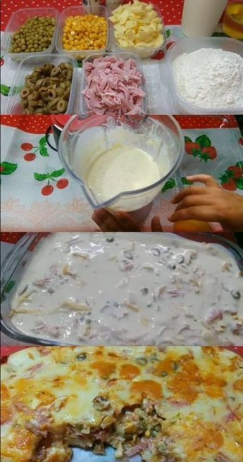 Torta de Presunto e Mussarela fácil e Rápida de Fazer. #torta #tortadepresunto #mussarela #receita #receitasdetorta #tortasalgada