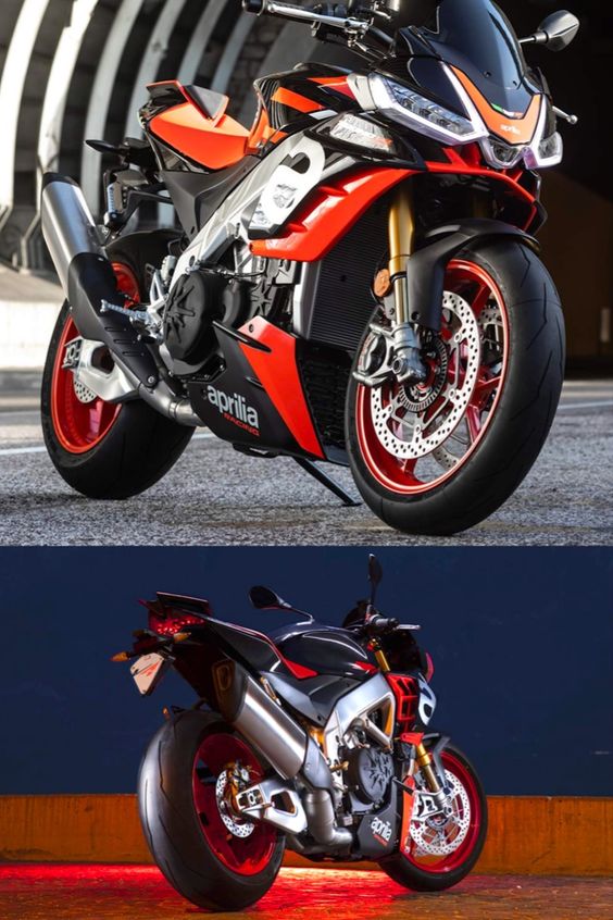 Inspired by the RS 660! --- 175 hp at 11350 rpm --- 4-cylinder 65° V engine --- torque of 121 Nm at 9000 rpm --- euro 5 requirements - done #aprilia #tuono #v4 #factory