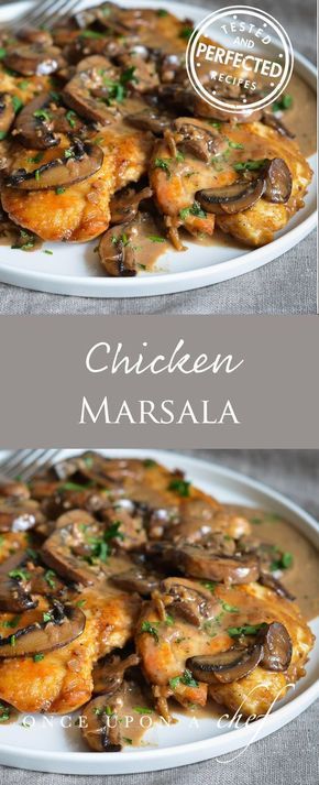 Chicken Marsala is an Italian-American dish of golden pan-fried chicken cutlets and mushrooms in a rich Marsala wine sauce. Though itâ€™s a classic restaurant dish, itâ€™s really easy to make at home. With just one pan, you can have it on the dinner table in 45 minutes.