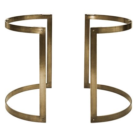 Our Two Piece Round Aged Brass Wells Base Balances Functionality And Design With A Clean Simple Style Dining Table Bases Glass Dining Table Bases Base, Round Dining Table Base Ideas
