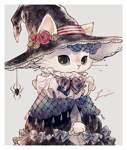 Anime Witch With Cat D9a816a637476ccb902ebfda3c05cbbd