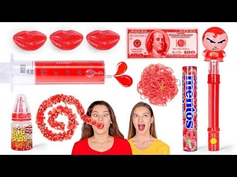 Comemos Comida De Un Color Por 24 Horas Competencia De Comida Roja Mukbang Por 123 Go Challenge Youtube En 2020 Comida Colores Helados