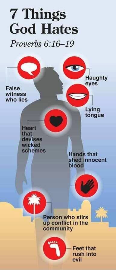 7 things God hates