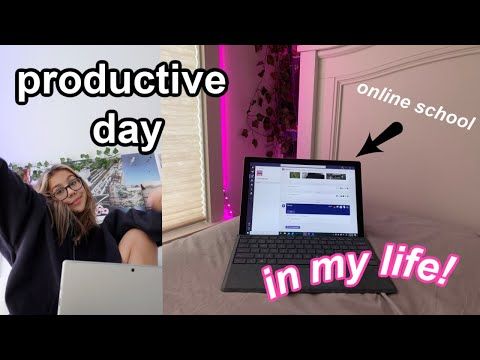 a PRODUCTIVE online school day in my life