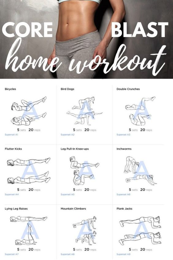 Core Blast Home Workout